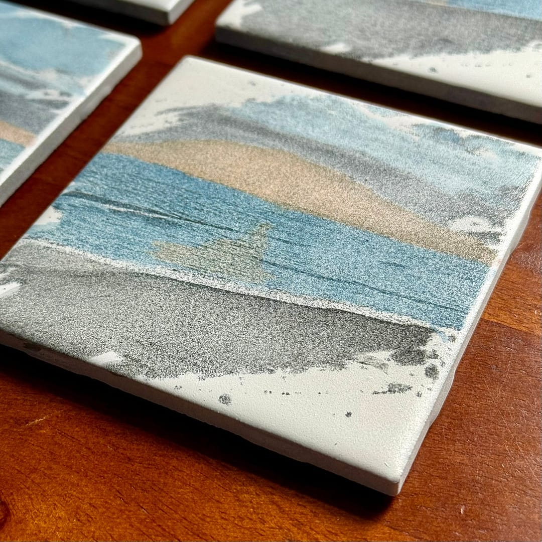 Handcrafted Ceramic Beach Theme Coasters – Perfect Beach House Decor & Gifts - Image 4
