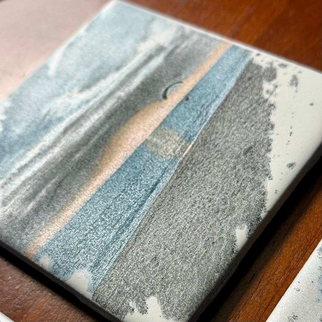 Handcrafted Ceramic Beach Theme Coasters – Perfect Beach House Decor & Gifts - Image 5