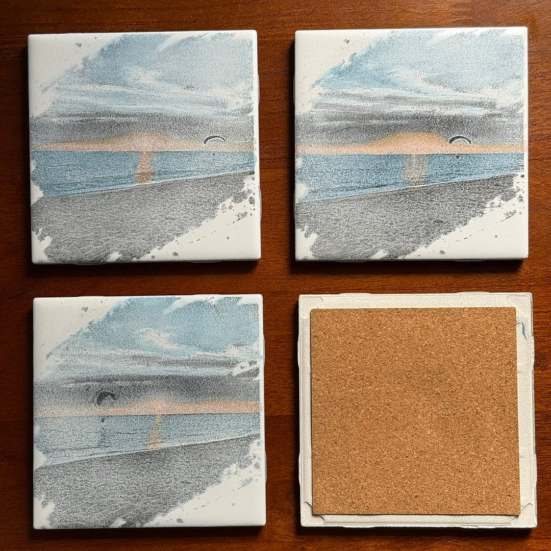 Handcrafted Ceramic Beach Theme Coasters – Perfect Beach House Decor & Gifts - Image 7