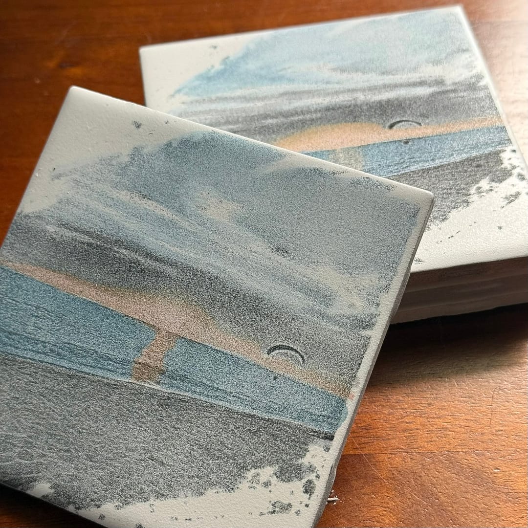 Handcrafted Ceramic Beach Theme Coasters – Perfect Beach House Decor & Gifts - Image 8