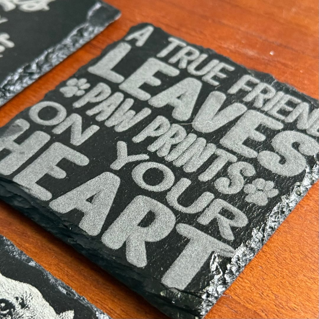 Personalized Pet Photo Slate Coasters - Engraved Dog Lover Gift (Set of 4) - Image 11