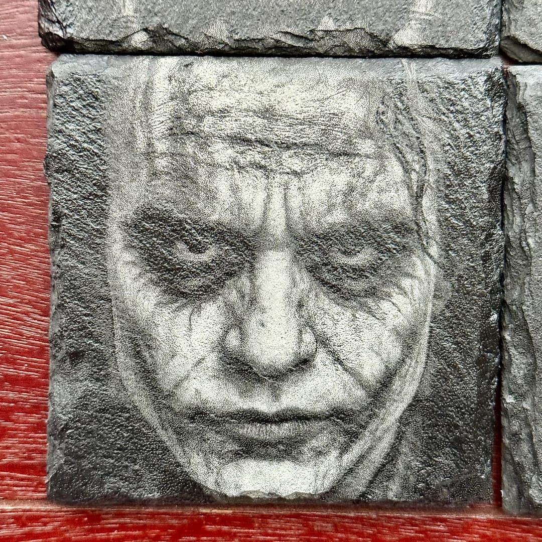 Dark Knight Slate Coaster Set – Gritty Gotham Villains - Image 4