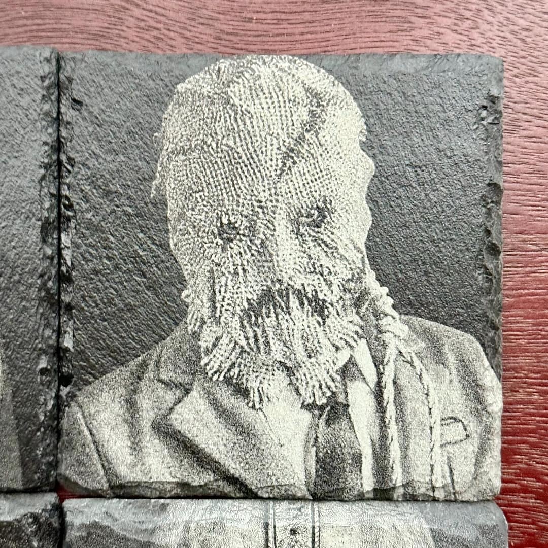 Dark Knight Slate Coaster Set – Gritty Gotham Villains - Image 3