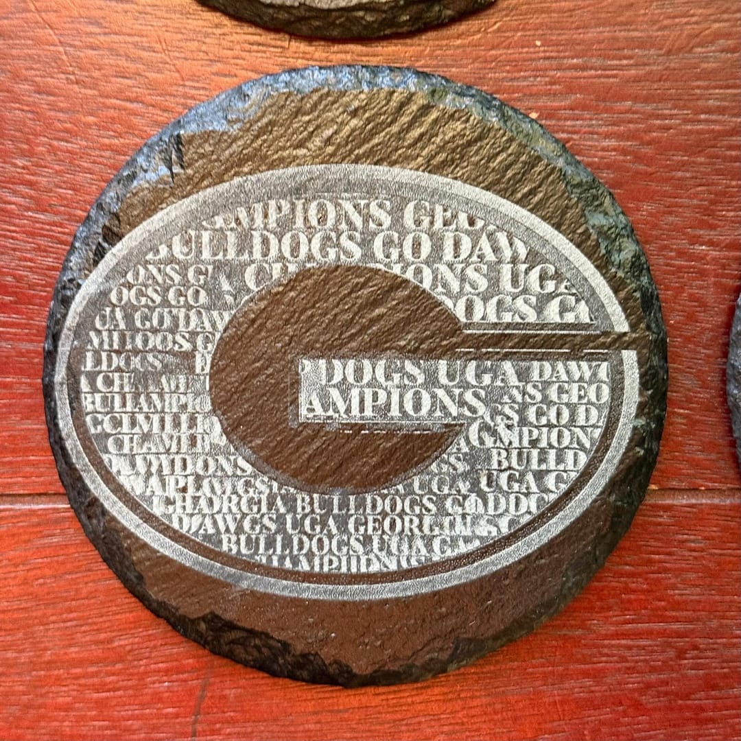 Georgia Bulldogs Slate Coasters Set of 4 | UGA Football Decor | Go Dawgs Coasters - Image 4