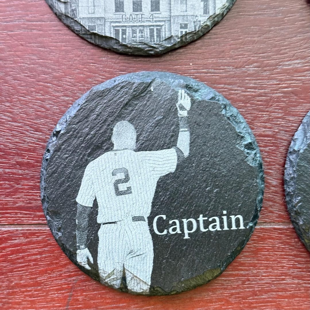 MLB Bronx Baseball Legends Slate Coasters – Ruth, The Captain - Image 5