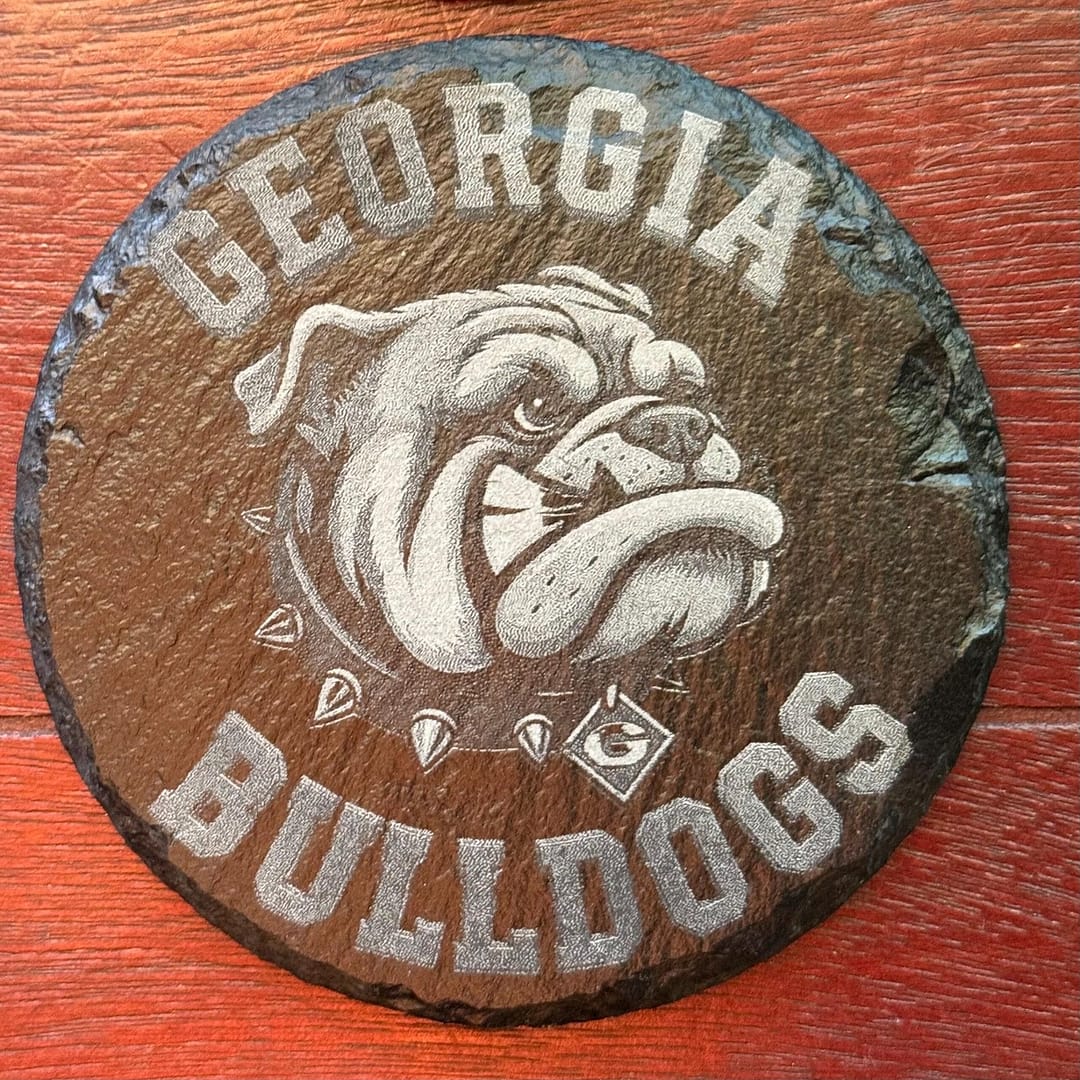Georgia Bulldogs Slate Coasters Set of 4 | UGA Football Decor | Go Dawgs Coasters - Image 2