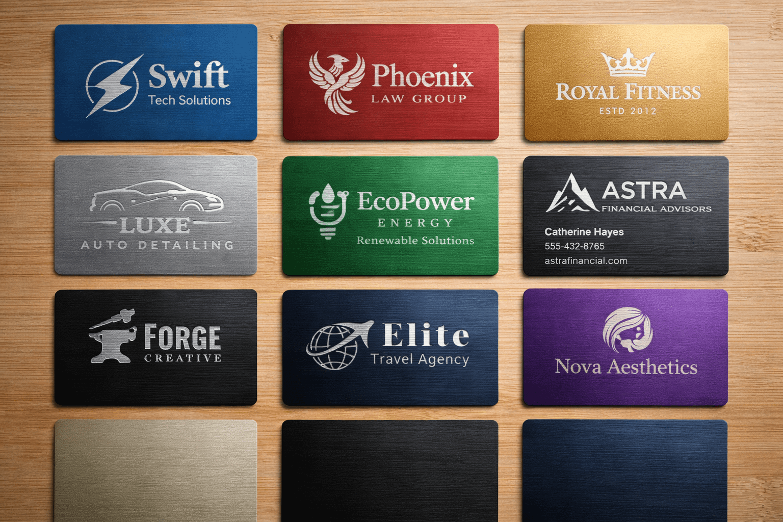 Custom Engraved Business Cards – Premium Adonized Aluminum - Image 5