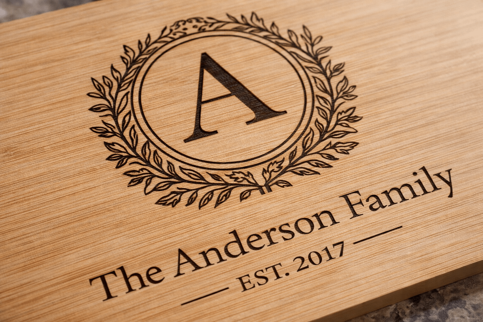 Custom Engraved Bamboo Cutting Board | Personalized Charcuterie Board | Available in 3 Sizes - Image 4