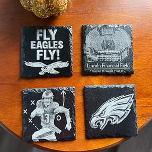Fly Eagles Fly! Philadelphia Eagles Slate Coaster Set