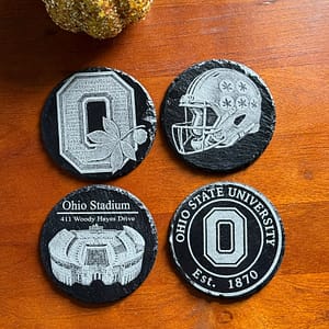 Ohio State Buckeyes Engraved Slate Coasters