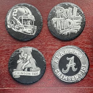 Alabama Crimson Tide Slate Coasters Set of 4 | Roll Tide Gift