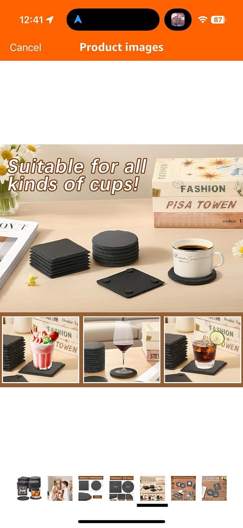 Notre Dame Slate Coaster Set – Fighting Irish Engraved Drink Coasters - Image 4