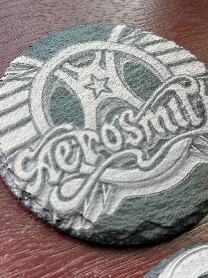 80s Rock Hair Legends Slate Coasters – AC DC, Aerosmith, Van Halen and more! Sold Individually or in sets! - Image 3