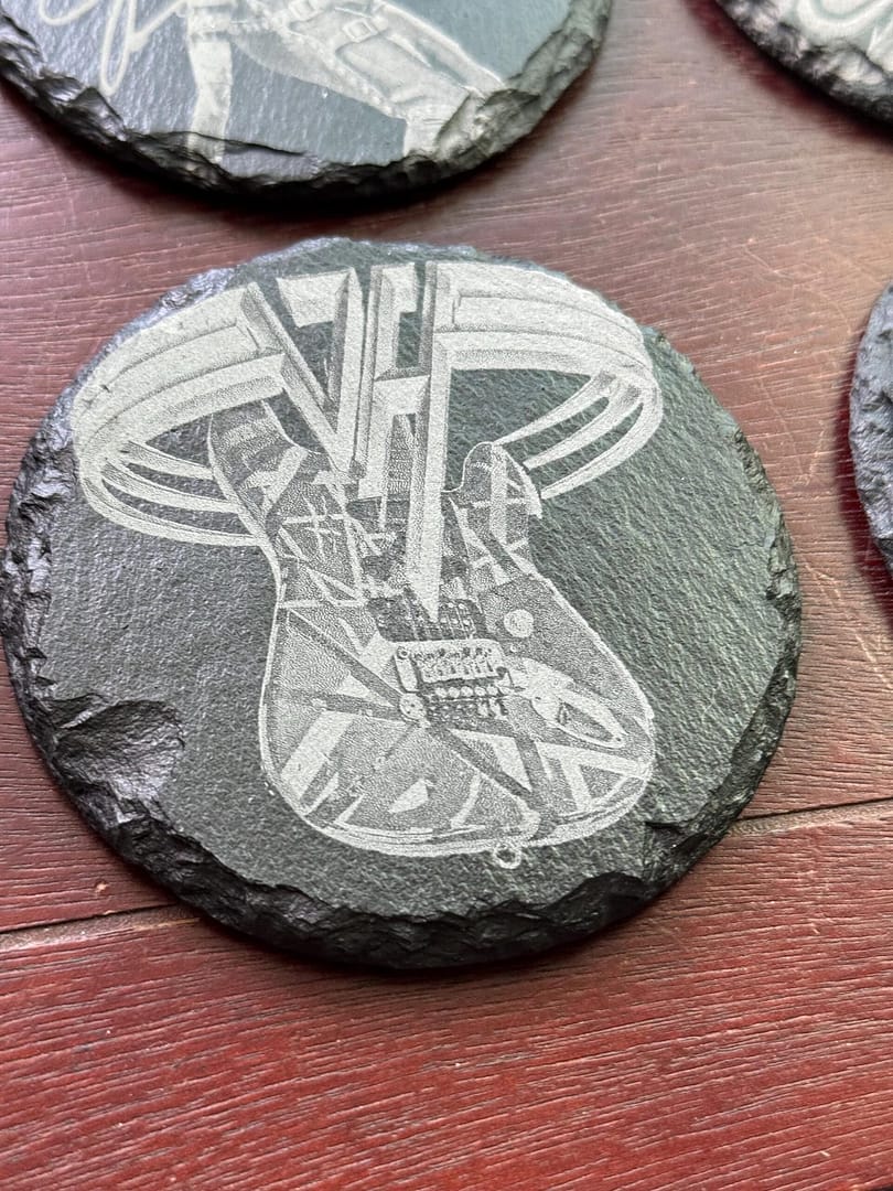 80s Rock Hair Legends Slate Coasters – AC DC, Aerosmith, Van Halen and more! Sold Individually or in sets! - Image 5