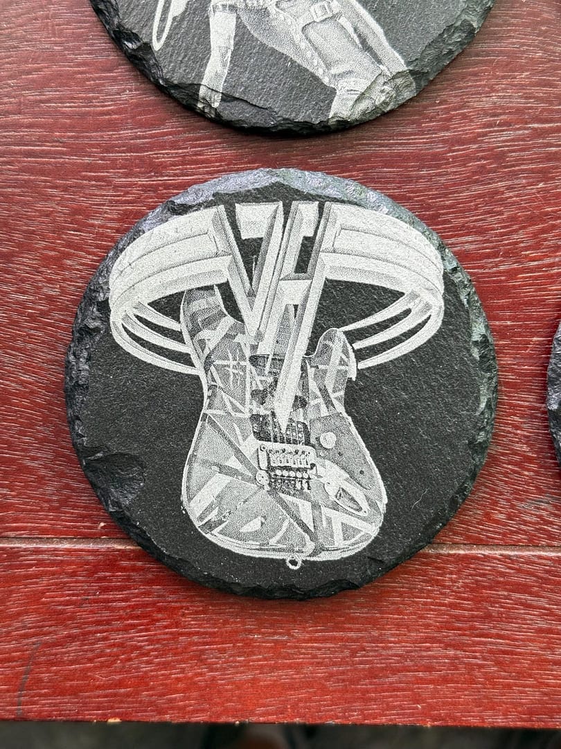 80s Rock Hair Legends Slate Coasters – AC DC, Aerosmith, Van Halen and more! Sold Individually or in sets! - Image 9