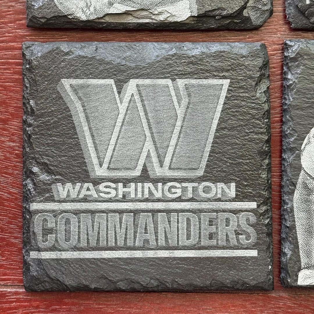 Washington Commanders Slate Coasters: Your Choice of Round and Square - Image 9