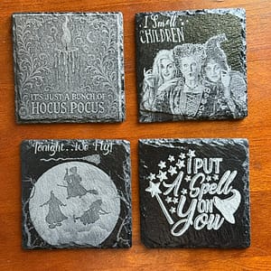 Hocus Pocus Slate Coaster Set - Great Gift!