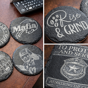 Custom Slate Coasters – Personalized Unique Custom Gifts