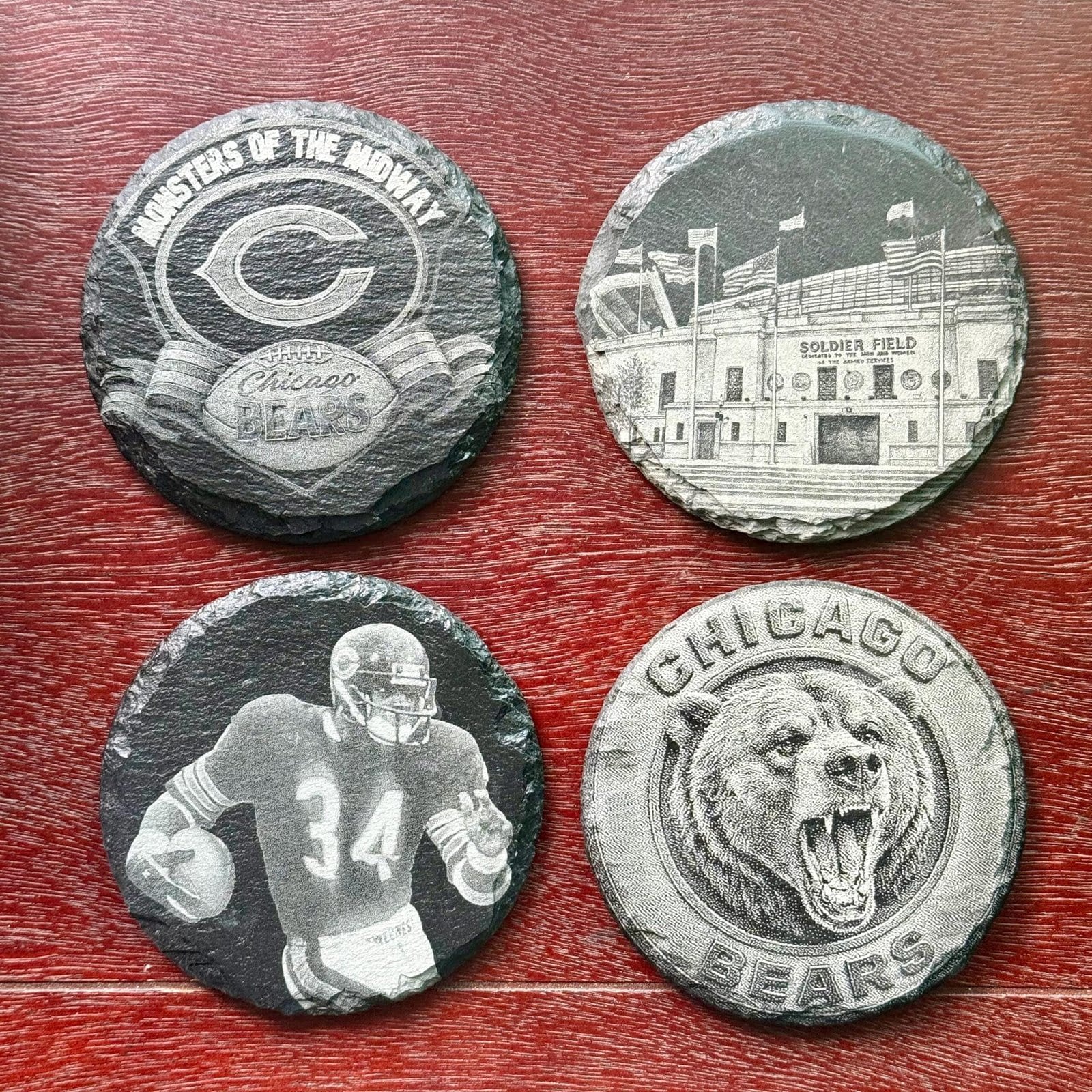 Custom engraved slate coaster